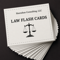 Law Flash Card Set - 2026 version
