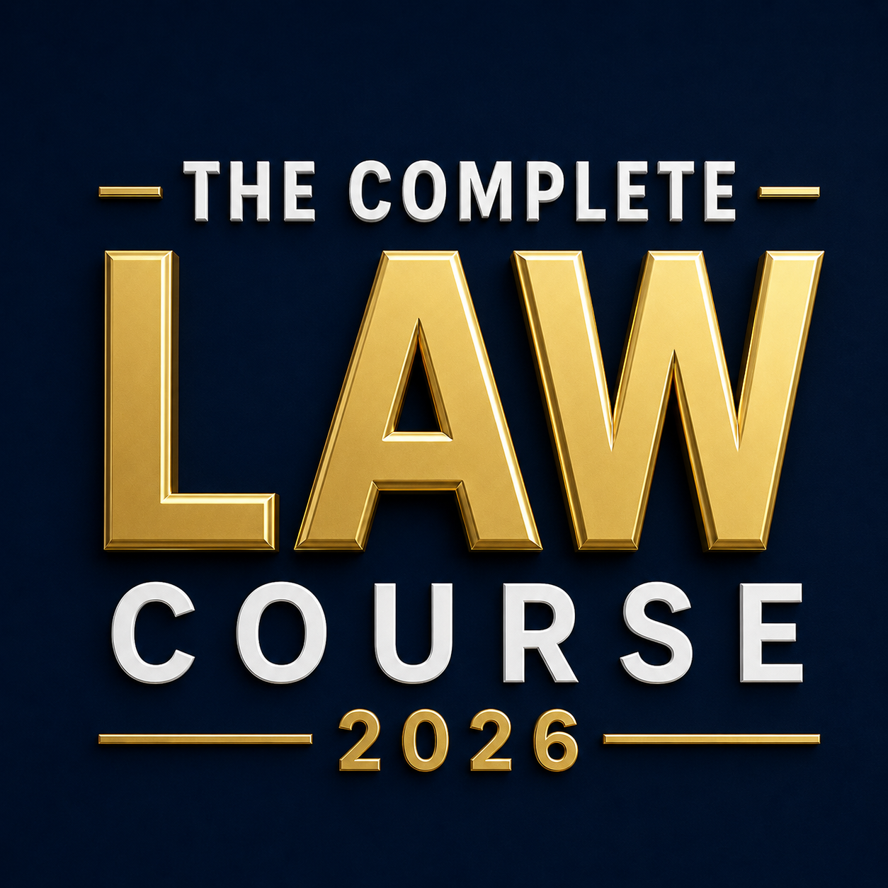 THE COMPLETE LAW COURSE - 2026