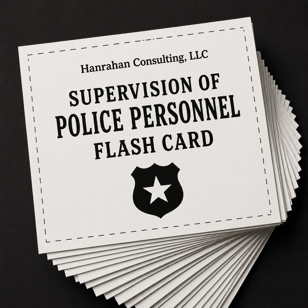 Supervision of Police Personnel Flash Card Set