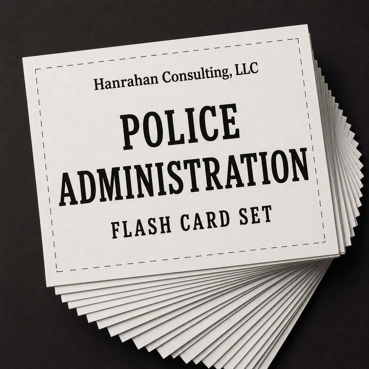 Police Administration Flash Card Set