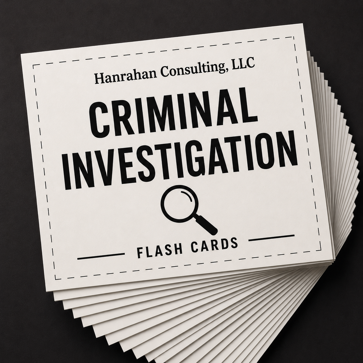 Criminal Investigation Flash Cards