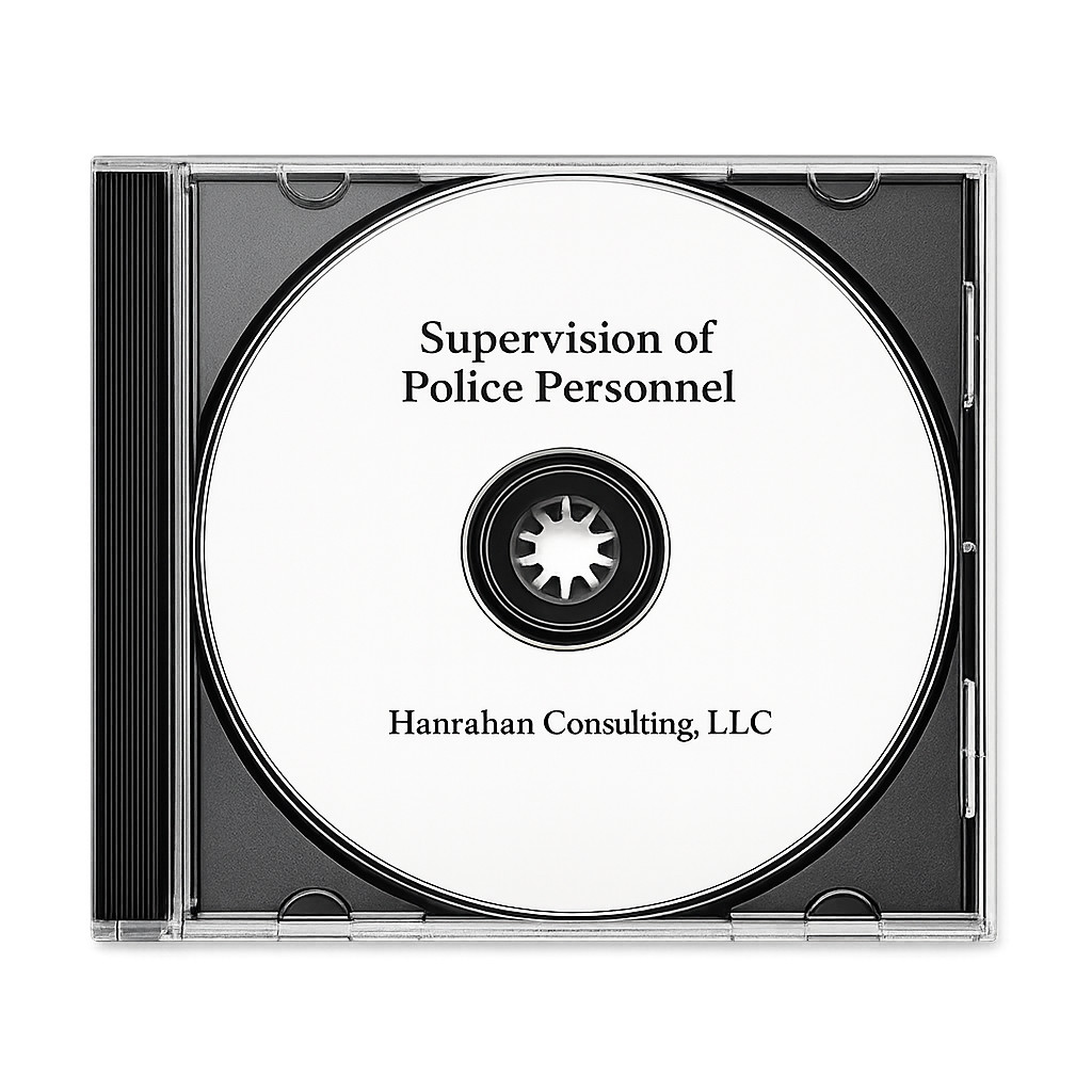 Supervision of Police Personnel Audio Flash Card CD