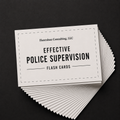 Effective Police Supervision Flash Cards