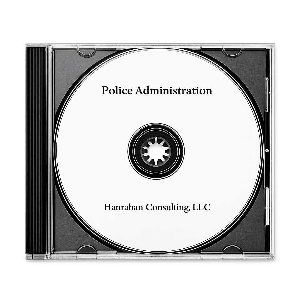 Police Administration Audio Flash Card CD